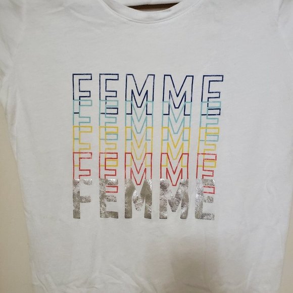 GAP Women's White M SS T-Shirt FEMME 54023 - Picture 2 of 6